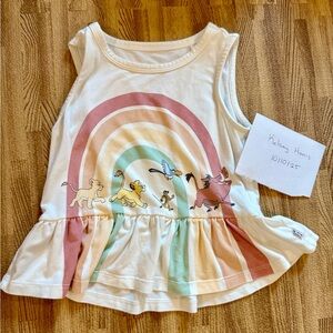 Little Sleepies Lion King Peplum Tank.